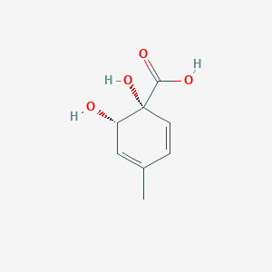 molecular formula C8H10O4 B1239032 (1R,6S)-1,6-二羟基-4-甲基环己-2,4-二烯-1-羧酸 