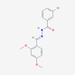 molecular formula C16H15BrN2O3 B1239036 3-溴-N'-[(E)-(2,4-二甲氧基苯基)亚甲基]苯甲酰肼 