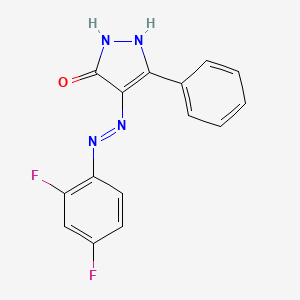 molecular formula C15H10F2N4O B12390367 Vegfr-2-IN-31 