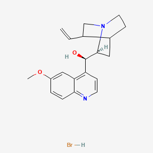 molecular formula C20H25BrN2O2 B12390372 (R)-[(2S)-5-ethenyl-1-azabicyclo[2.2.2]octan-2-yl]-(6-methoxyquinolin-4-yl)methanol;hydrobromide 