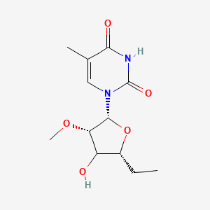 1-[(2R,3S,5R)-5-ethyl-4-hydroxy-3-methoxyoxolan-2-yl]-5-methylpyrimidine-2,4-dione