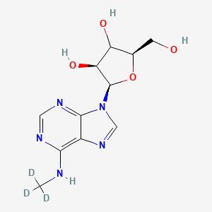 molecular formula C11H15N5O4 B12390415 (2R,4S,5R)-2-(hydroxymethyl)-5-[6-(trideuteriomethylamino)purin-9-yl]oxolane-3,4-diol 