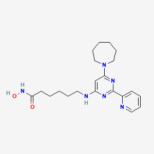 molecular formula C21H30N6O2 B12390460 Jmjd3/hdac-IN-1 