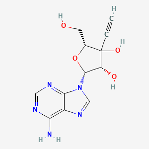 (2R,4S,5R)-5-(6-aminopurin-9-yl)-3-ethynyl-2-(hydroxymethyl)oxolane-3,4-diol