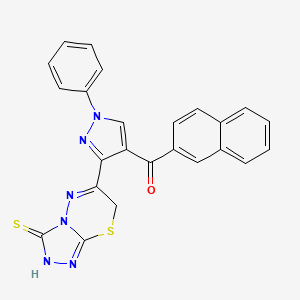 molecular formula C24H16N6OS2 B12390484 Egfr/cdk2-IN-4 