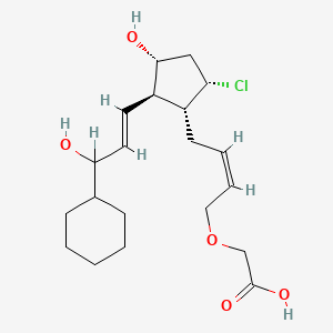 2-[(Z)-4-[(1R,2R,3R,5S)-5-chloro-2-[(E)-3-cyclohexyl-3-hydroxyprop-1-enyl]-3-hydroxycyclopentyl]but-2-enoxy]acetic acid