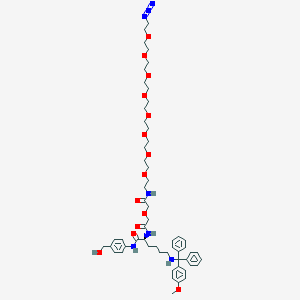 molecular formula C55H77N7O14 B12390513 Lys(MMT)-PAB-oxydiacetamide-PEG8-N3 CAS No. 1224601-12-0