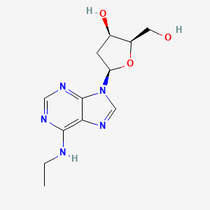 (2R,3R,5R)-5-[6-(ethylamino)purin-9-yl]-2-(hydroxymethyl)oxolan-3-ol