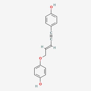 molecular formula C17H14O3 B12390522 Asparenydiol CAS No. 166762-98-7