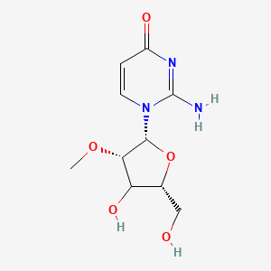 molecular formula C10H15N3O5 B12390539 2-amino-1-[(2R,3S,5R)-4-hydroxy-5-(hydroxymethyl)-3-methoxyoxolan-2-yl]pyrimidin-4-one 