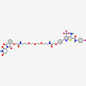 molecular formula C48H47F4N7O12S B12390557 Foxm1-IN-2 