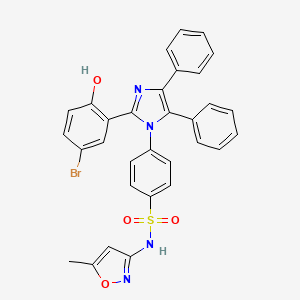 molecular formula C31H23BrN4O4S B12390585 Antitumor agent-116 