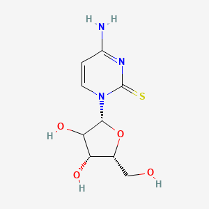 molecular formula C9H13N3O4S B12390610 4-amino-1-[(2R,4R,5R)-3,4-dihydroxy-5-(hydroxymethyl)oxolan-2-yl]pyrimidine-2-thione 