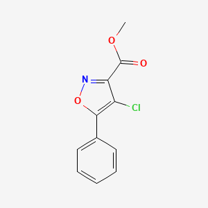 molecular formula C11H8ClNO3 B1239062 Methyl 4-chloro-5-phenylisoxazole-3-carboxylate 