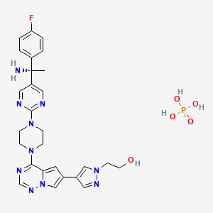 molecular formula C27H32FN10O5P B12390645 Elenestinib phosphate CAS No. 2832013-93-9