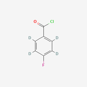 molecular formula C7H4ClFO B12390664 4-Fluorobenzoyl-d4 chloride 