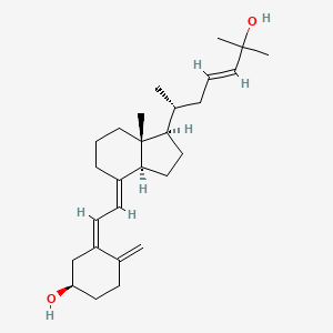 (1R,3Z)-3-[(2E)-2-[(1R,3aS,7aR)-1-[(E,2R)-6-hydroxy-6-methylhept-4-en-2-yl]-7a-methyl-2,3,3a,5,6,7-hexahydro-1H-inden-4-ylidene]ethylidene]-4-methylidenecyclohexan-1-ol