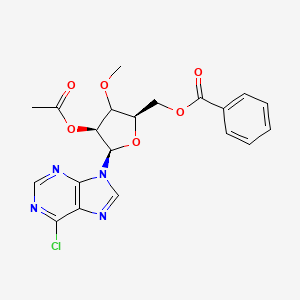 [(2R,4S,5R)-4-acetyloxy-5-(6-chloropurin-9-yl)-3-methoxyoxolan-2-yl]methyl benzoate