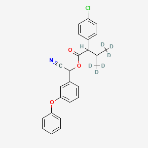 molecular formula C25H22ClNO3 B12390720 Fenvalerate-d6 