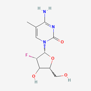 4-amino-1-[(2R,3S,5R)-3-fluoro-4-hydroxy-5-(hydroxymethyl)oxolan-2-yl]-5-methylpyrimidin-2-one