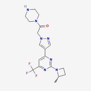 molecular formula C18H22F3N7O B12390758 Khk-IN-3 CAS No. 2568608-48-8