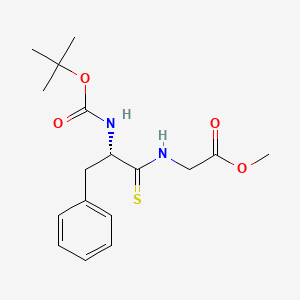 Methyl (S)-(2-((tert-butoxycarbonyl)amino)-3-phenylpropanethioyl)glycinate