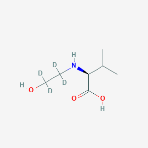 molecular formula C7H15NO3 B12390791 N-2-(Hydroxyethyl)-L-valine-d4 (Technical grade) 