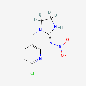 molecular formula C9H10ClN5O2 B12390884 (NE)-N-[1-[(6-chloropyridin-3-yl)methyl]-4,4,5,5-tetradeuterioimidazolidin-2-ylidene]nitramide 