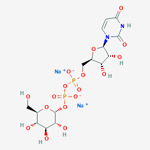 molecular formula C15H22N2Na2O17P2 B123909 尿苷(5')二钠二磷酸(1)-α-D-葡萄糖 CAS No. 28053-08-9