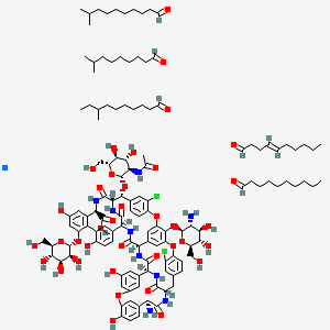 molecular formula C130H181Cl2N9NaO37 B12390923 Teicoplanin (sodium) 