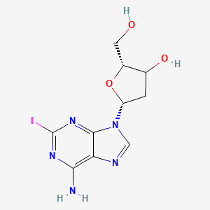 (2R,5R)-5-(6-amino-2-iodopurin-9-yl)-2-(hydroxymethyl)oxolan-3-ol