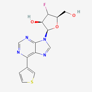 (2R,3R,5R)-4-fluoro-5-(hydroxymethyl)-2-(6-thiophen-3-ylpurin-9-yl)oxolan-3-ol