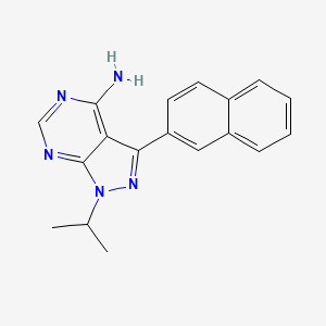 1-isopropyl-3-(naphthalen-2-yl)-1H-pyrazolo[3,4-d]pyrimidin-4-amine