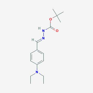 molecular formula C16H25N3O2 B1239095 叔丁基 (2E)-2-[4-(二乙氨基)亚苄基]肼甲酸酯 