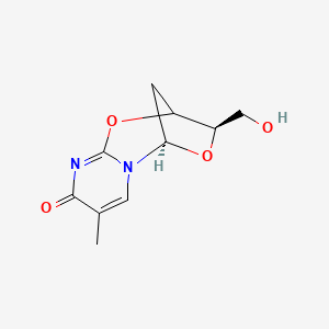 molecular formula C10H12N2O4 B12390970 (1R,10R)-10-(hydroxymethyl)-4-methyl-8,11-dioxa-2,6-diazatricyclo[7.2.1.02,7]dodeca-3,6-dien-5-one 