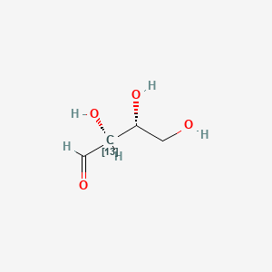 (2S,3R)-2,3,4-Trihydroxybutanal-13C-1