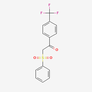 2-(Phenylsulfonyl)-1-(4-(trifluoromethyl)phenyl)ethanone