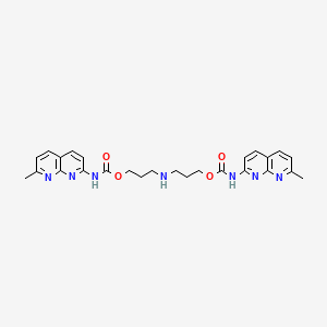 molecular formula C26H29N7O4 B12391014 Naphthyridine Carbamate Dimer 