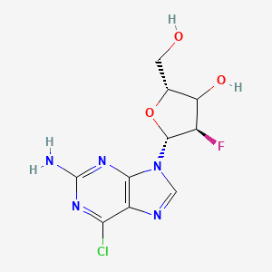 (2R,4R,5R)-5-(2-amino-6-chloropurin-9-yl)-4-fluoro-2-(hydroxymethyl)oxolan-3-ol