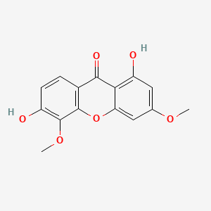 molecular formula C15H12O6 B1239104 3,5-二甲氧基-1,6-二羟基氧杂蒽酮 CAS No. 41357-83-9