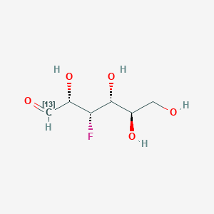 molecular formula C6H11FO5 B12391040 3-Deoxy-3-fluoro-D-glucose-13C 