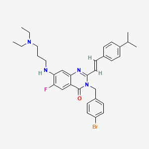 molecular formula C33H38BrFN4O B12391112 Blm-IN-2 