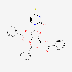 molecular formula C30H24N2O8S B12391127 [(2R,4S,5R)-3,4-dibenzoyloxy-5-(2-oxo-4-sulfanylidenepyrimidin-1-yl)oxolan-2-yl]methyl benzoate 