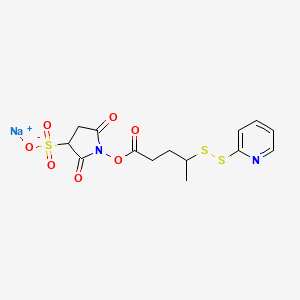 molecular formula C14H15N2NaO7S3 B12391138 Sulfo-SPP sodium 