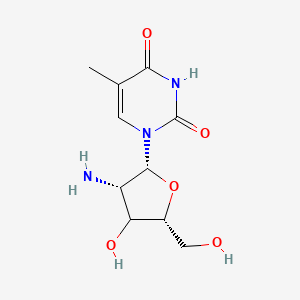 1-[(2R,3S,5R)-3-amino-4-hydroxy-5-(hydroxymethyl)oxolan-2-yl]-5-methylpyrimidine-2,4-dione