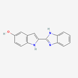 molecular formula C15H11N3O B12391187 2-(1H-benzimidazol-2-yl)-1H-indol-5-ol 