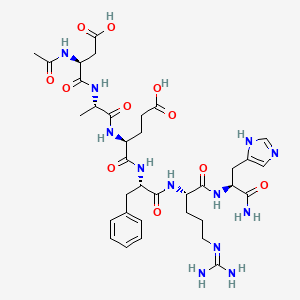 molecular formula C35H50N12O11 B12391199 Acetyl-Amyloid |A-Protein (1-6) amide 