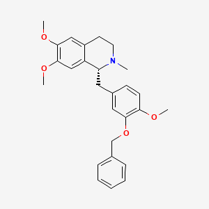 molecular formula C27H31NO4 B12391235 (1R)-6,7-dimethoxy-1-[(4-methoxy-3-phenylmethoxyphenyl)methyl]-2-methyl-3,4-dihydro-1H-isoquinoline 