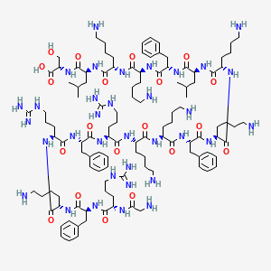 molecular formula C113H188N34O20 B12391259 H-Gly-Arg-Phe-Lys-Arg-Phe-Arg-Lys-Lys-Phe-Lys-Lys-Leu-Phe-Lys-Lys-Leu-Ser-OH 