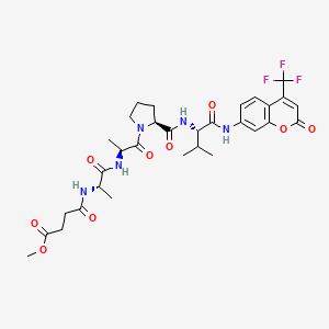 molecular formula C31H38F3N5O9 B12391267 MeOSuc-AAPV-AFC 